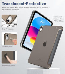 iPad 10.9 Smart Case Cover mit Ständer und Auto Wake/Sleep, Space Grau