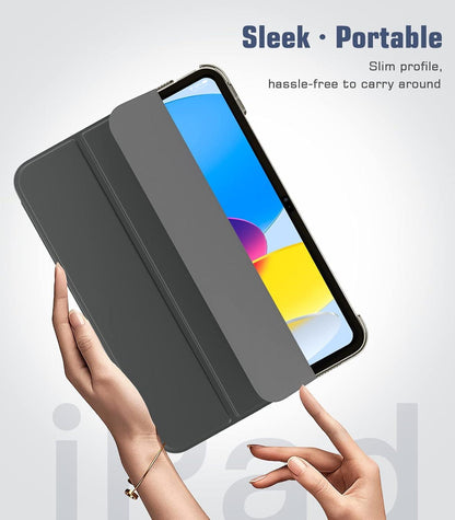 TiMOVO iPad 10. Gen 10,9 Zoll 2022 Hülle Schlank Smart Cover - Space Grau