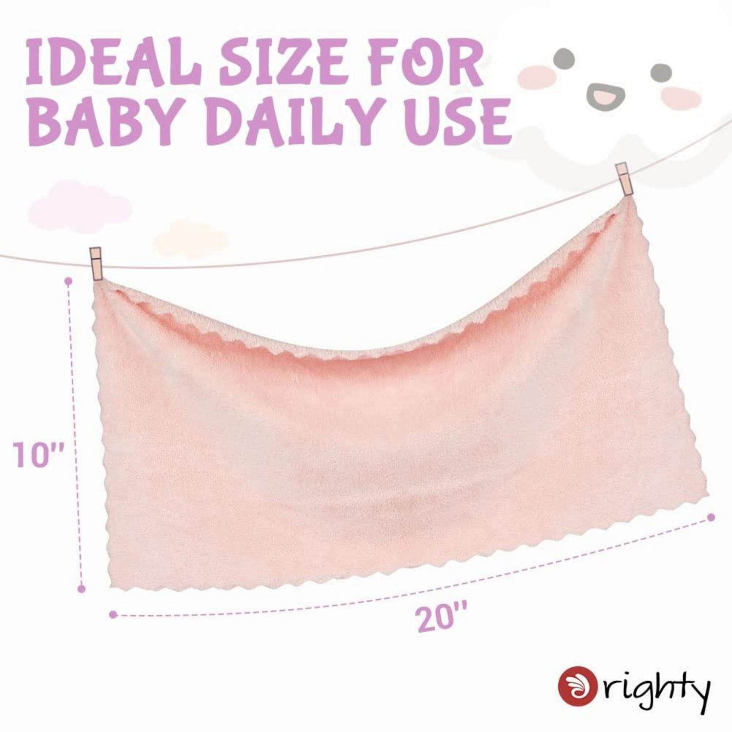 Orighty Korallenvlies Spucktücher empfindliche Babyhaut 8er-Pack 20 x 10 Zoll