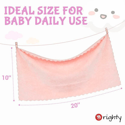Orighty Korallenvlies Spucktücher empfindliche Babyhaut 8er-Pack 20 x 10 Zoll
