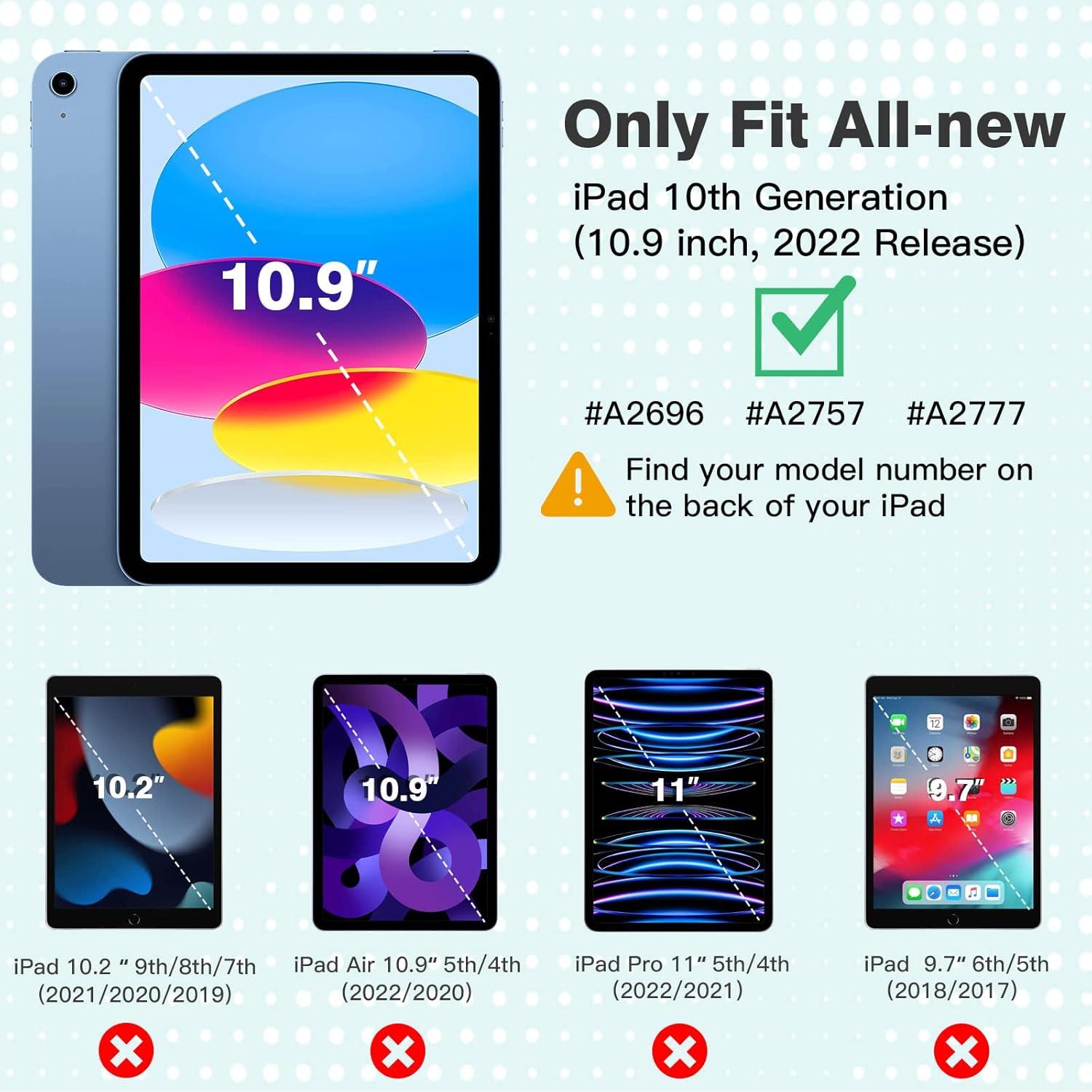 TiMOVO iPad 10.9 Hülle Smart Case Cover Grün - Auto