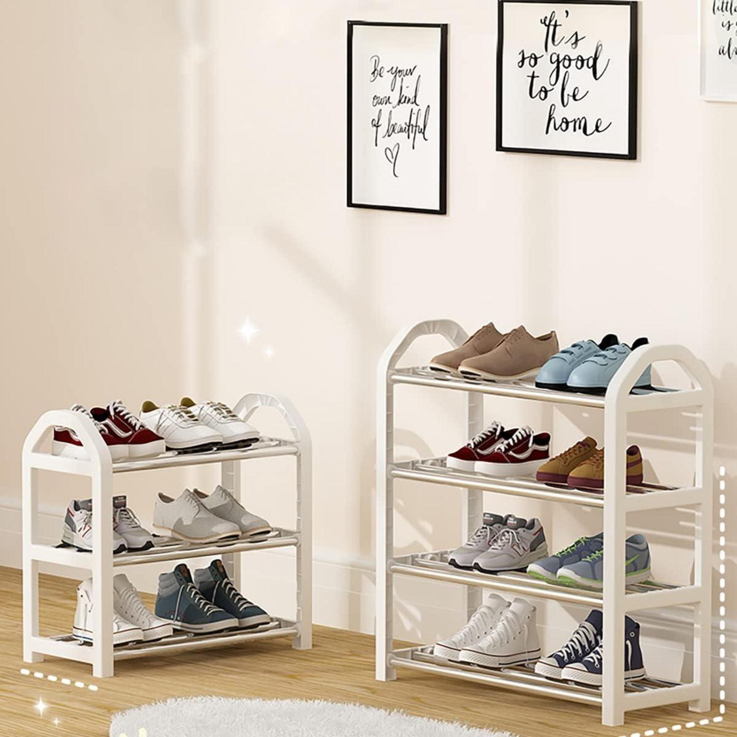 NIAWECAN 3-stöckiges Mini-Schuhregal für Kinder 42x19x43cm