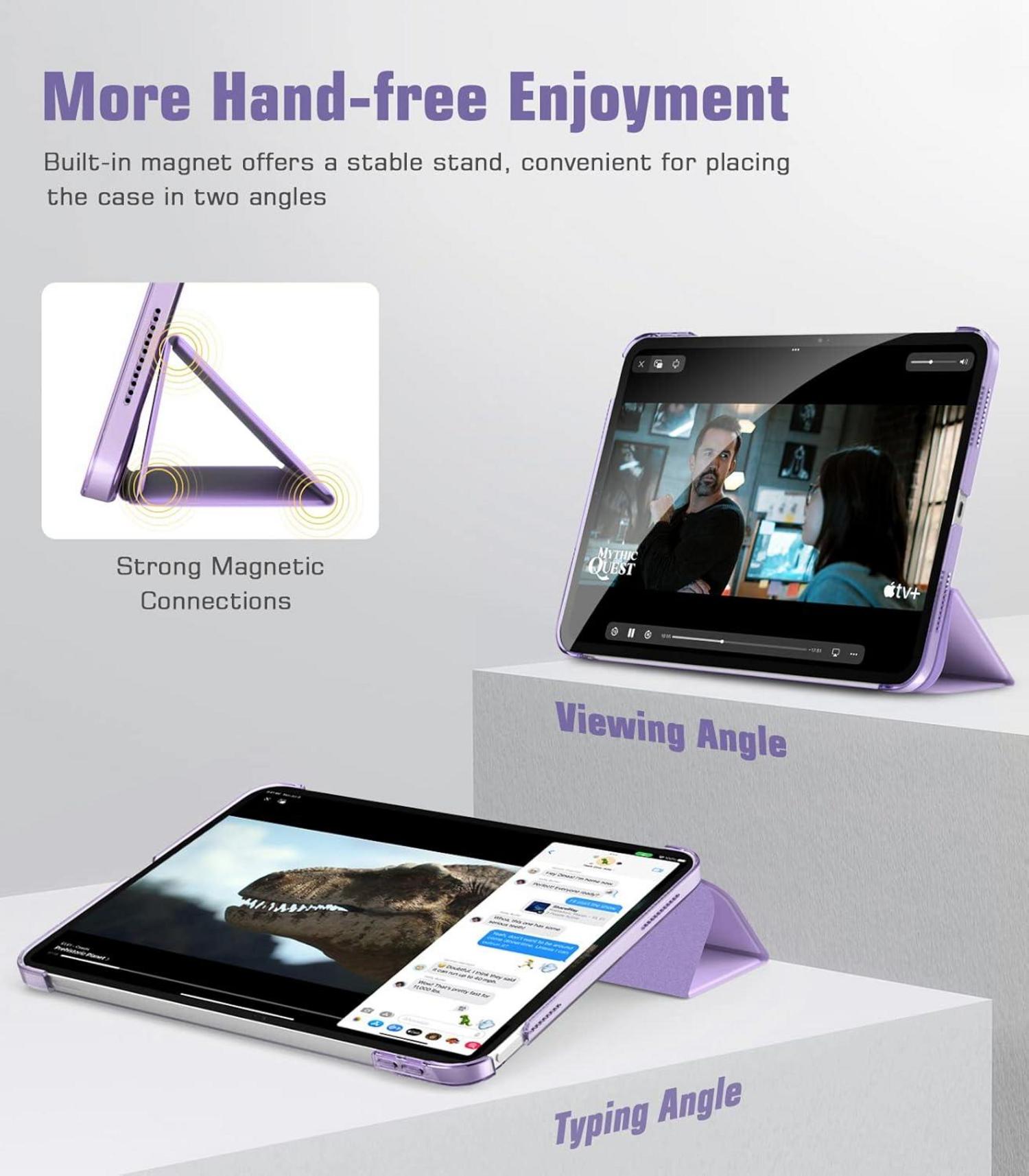 TiMOVO iPad 10 Generation 10.9 Zoll 2022 Hülle Taro Lila Smart Cover