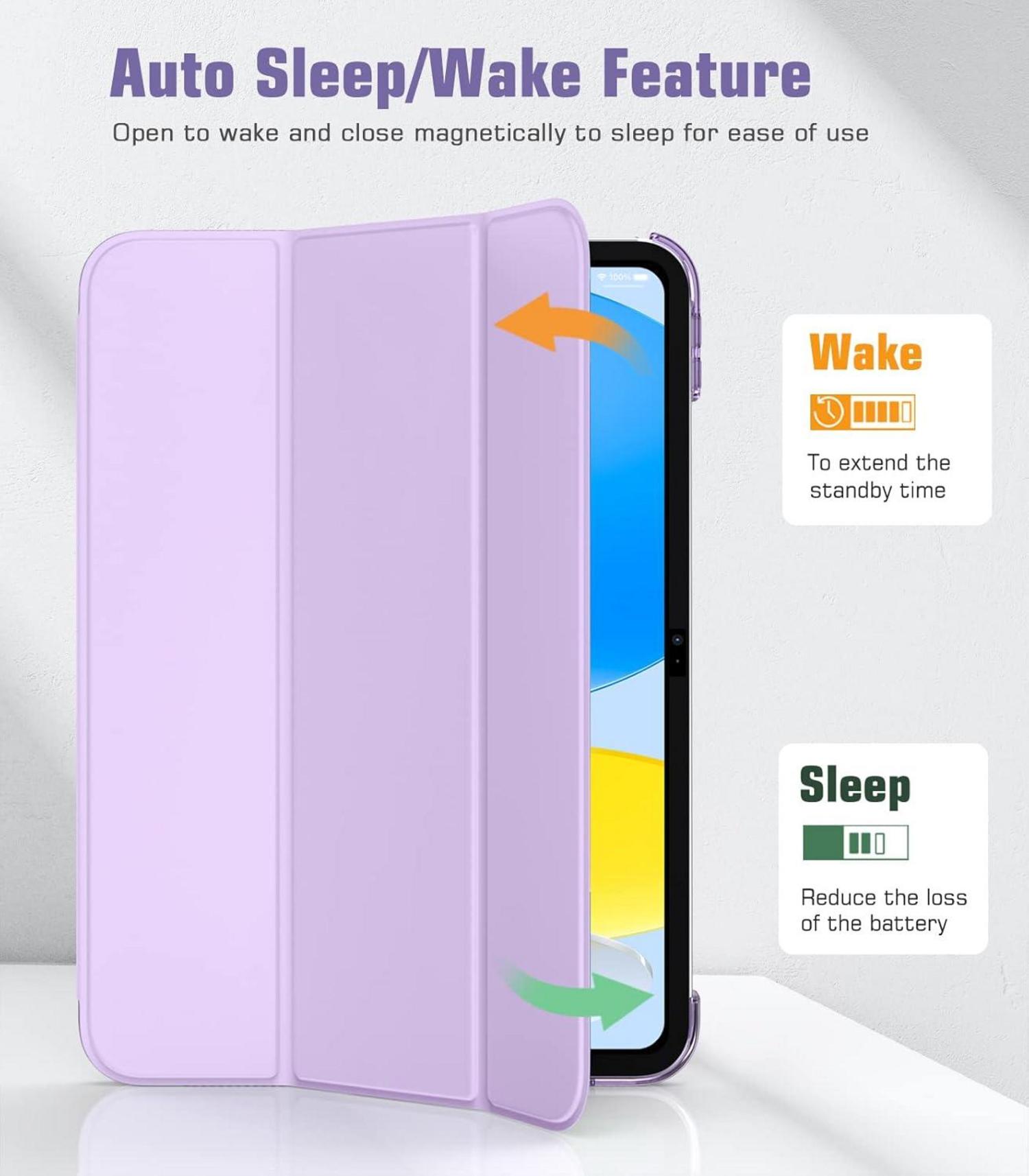 iPad 10.9 Hülle Taro Lila Smart Case Generation 10 Schutzhülle 2022