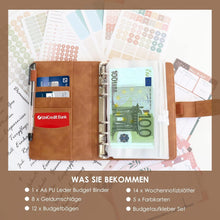 BIROYAL Budget Planner Set A6 PU Leder Startset mit Zubehör