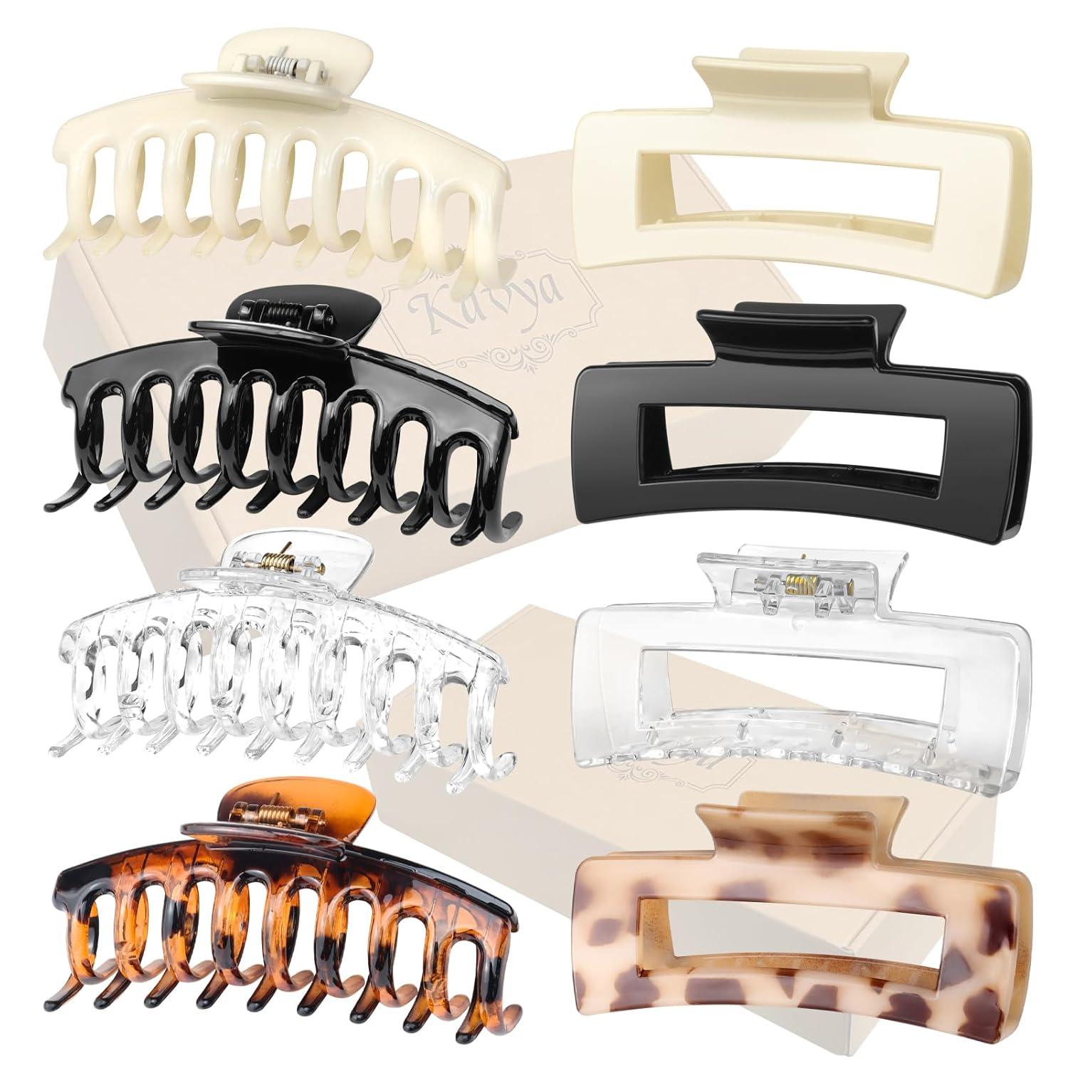 8er Pack Große Rutschfeste Haarklammern für Frauen - Haarstyling