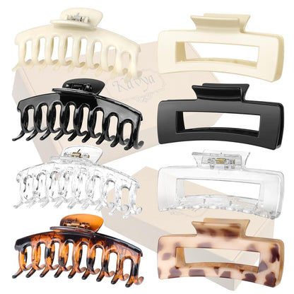 8er Pack Große Rutschfeste Haarklammern für Frauen - Haarstyling