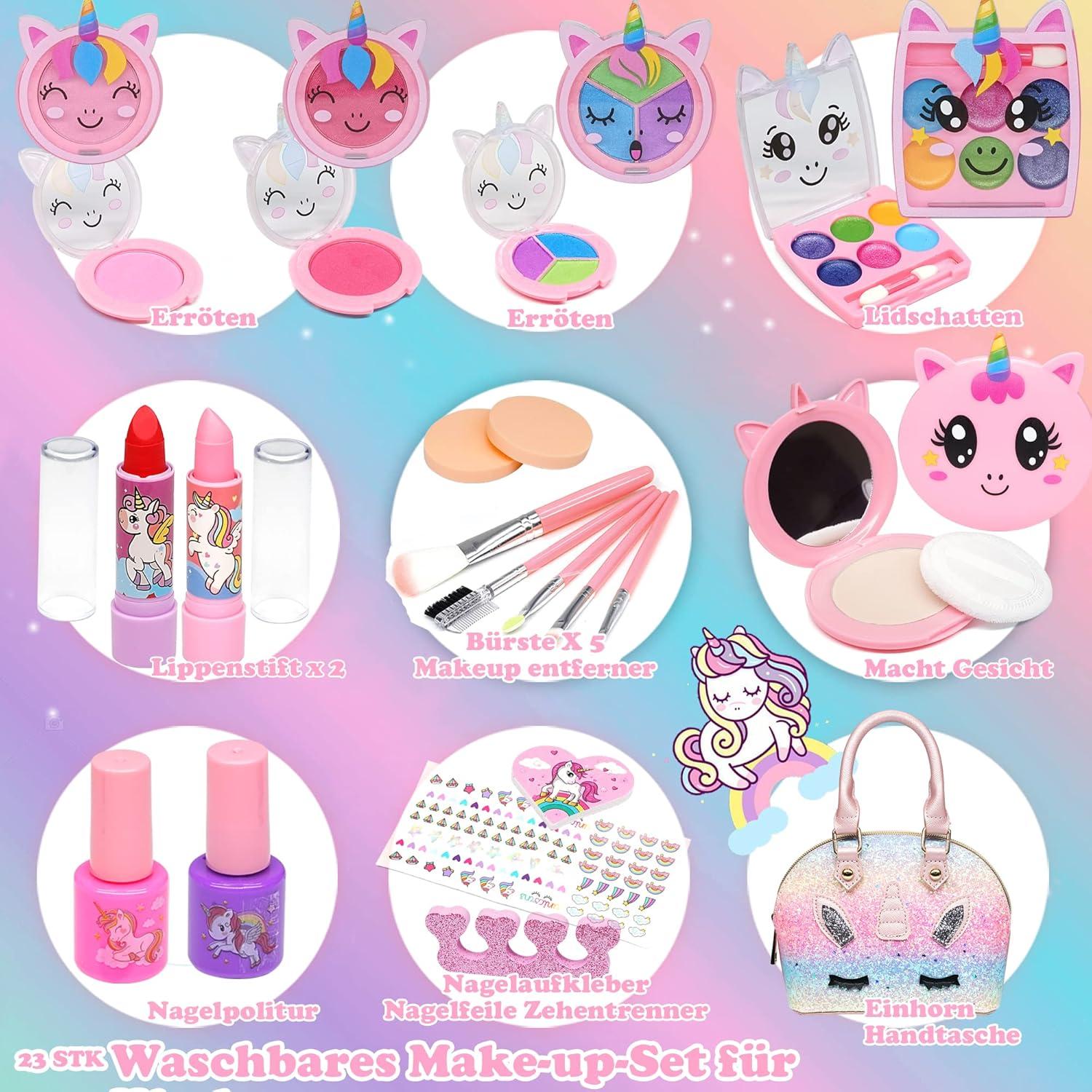 Kinderschminke Set Mädchen Make Up Schminkkoffer Spielzeug