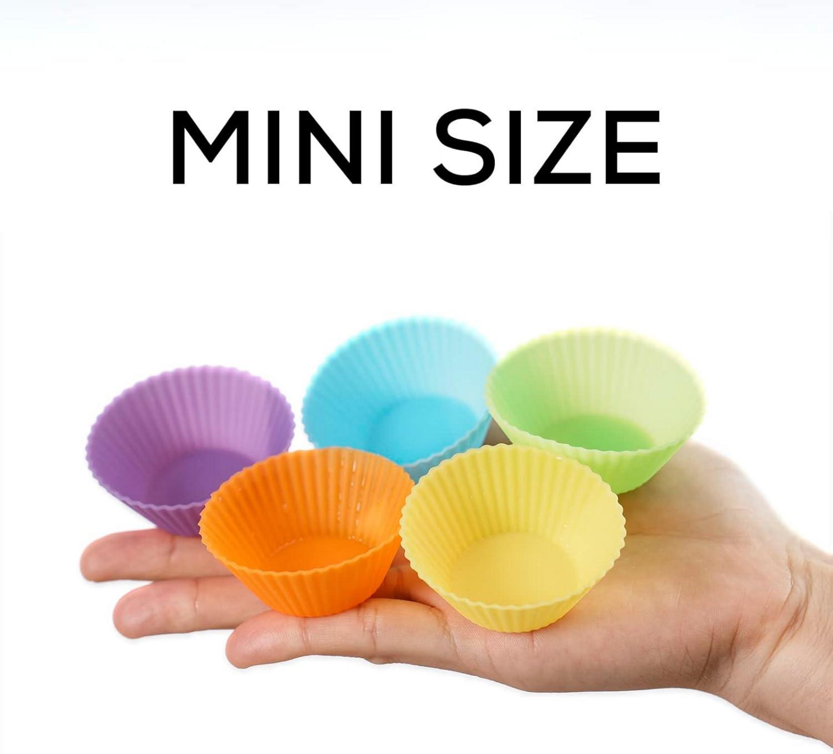 24er-Pack Mini Muffinform Silikon Antihaft Backformen