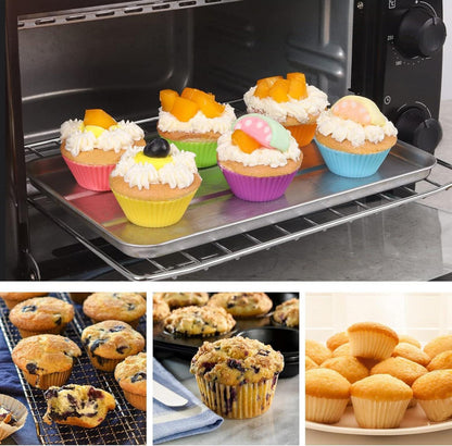 Mini Muffinform Silikon Klein Cupcake Backform Antihaft 24er-Pack