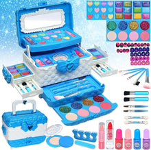 Kinderschminke Mädchen Make Up 57PCS Schminkkoffer Spielzeug Jungen