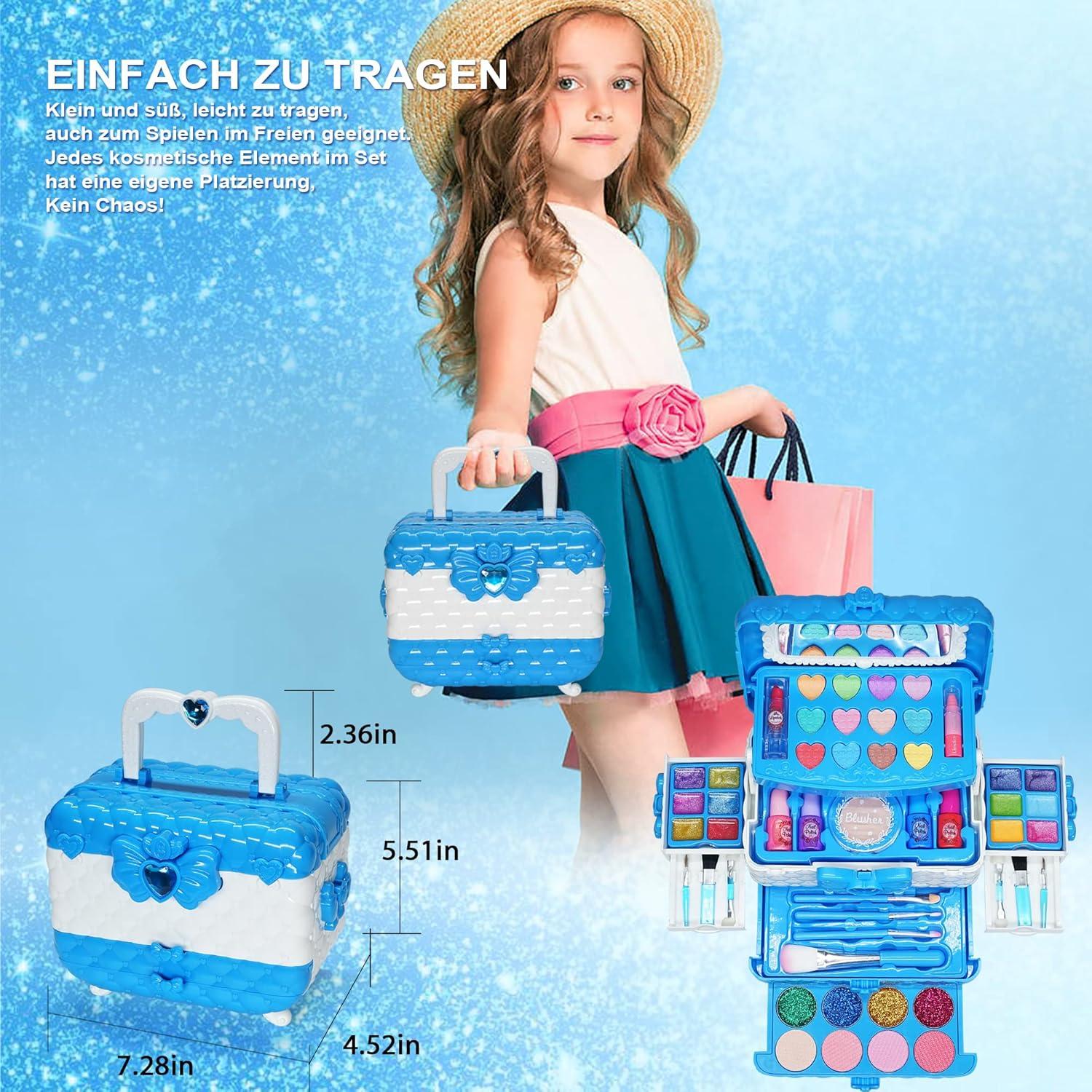 Kinderschminke Set Mädchen Kinder Make Up 57PCS Schminkset