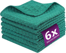 Microfasertücher 6er-Set Saugfähige Küchentücher 30x30 cm Green