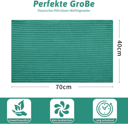 Microfasertücher 4er-Set Saugfähige Fusselfrei Küchentücher 40x70cm