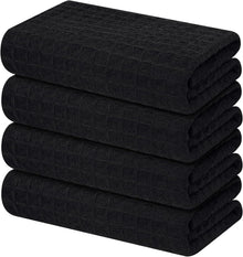 Microfasertücher 4er-Set Saugfähige Küchentücher Schwarz