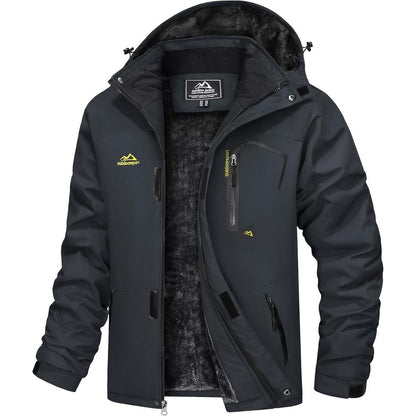 Herren Winterjacke wasserdicht & winddicht mit Fleece-Futter