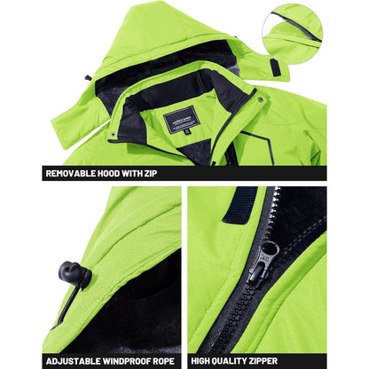 Herren Winterjacke wasserdicht & winddicht mit Fleece-Futter