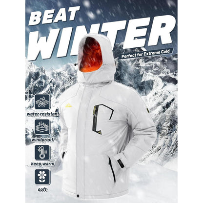Herren Winterjacke wasserdicht & winddicht mit Fleece-Futter