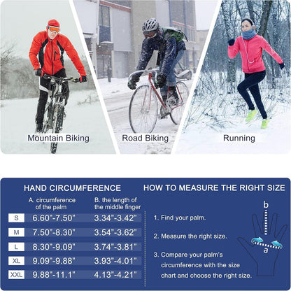 SIMARI Winter Thermo-Handschuhe Touchscreen Anti-Rutsch