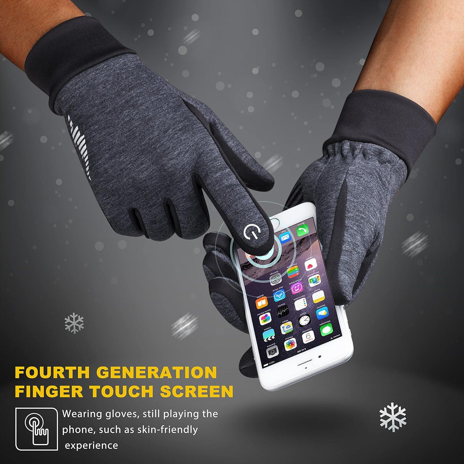 Winter Touchscreen Anti-Rutsch Winddicht Handschuhe für Outdoor