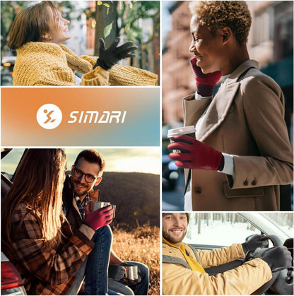 SIMARI Winter Thermo Touchscreen Handschuhe Anti-Rutsch Winddicht XL