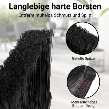 Besen mit Stiel - Professioneller Straßen- und Gartenbesen