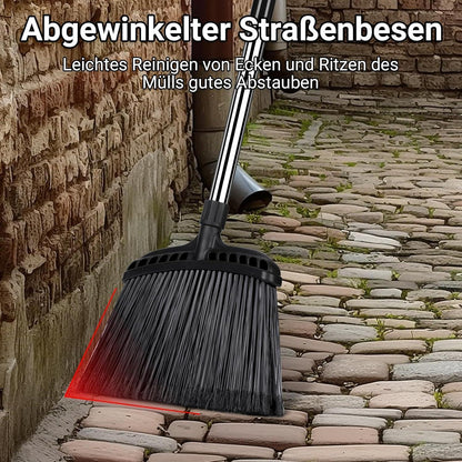 Besen mit Stiel - Professioneller Straßen- und Gartenbesen