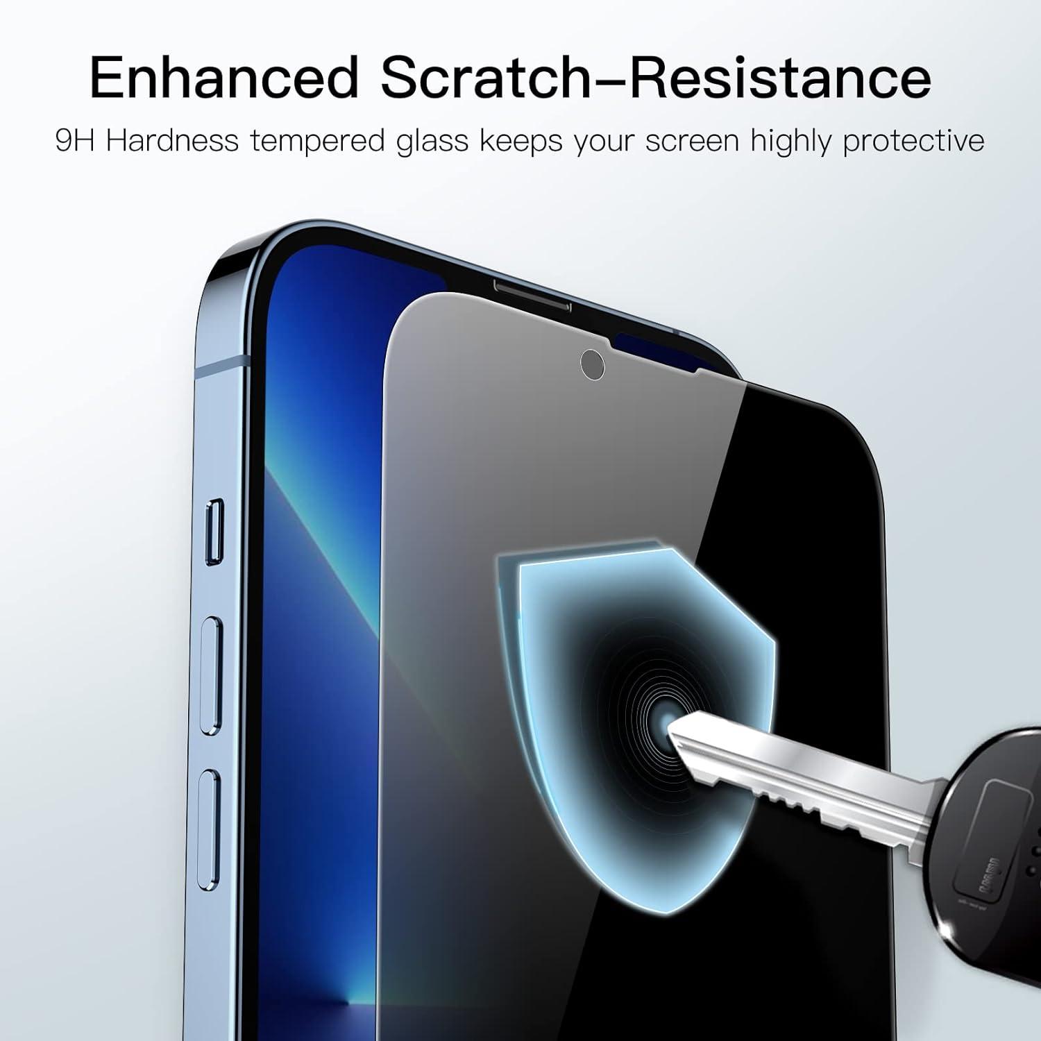 Sichtschutz Full Screen iPhone 13 Pro Max 6,7 Zoll Panzer schutz Anti-Spy Glas 2