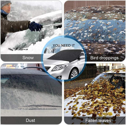 Frontscheibenabdeckung Auto Magnet 206x116cm Winterabdeckung Eisschutzfolie