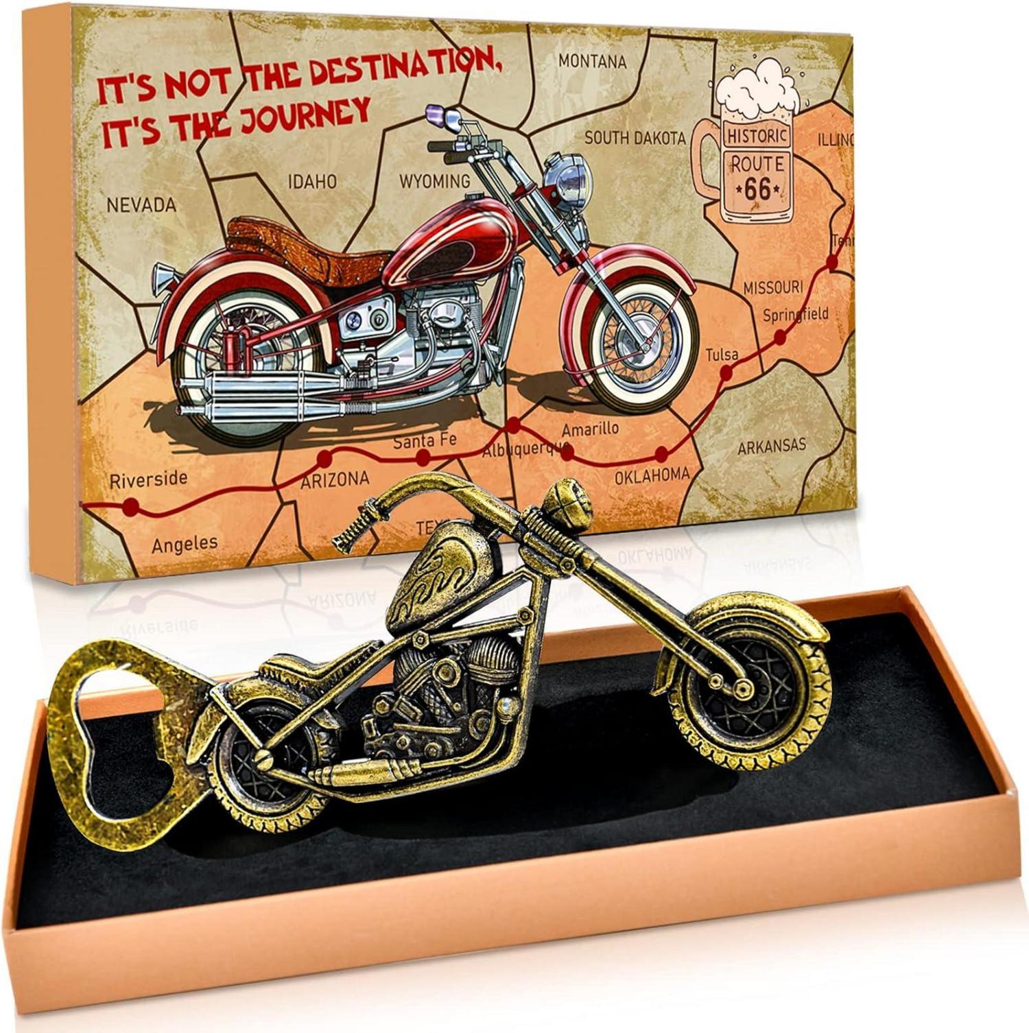 Motorrad Flaschenöffner Bier Geschenk Männer Vintage Retro