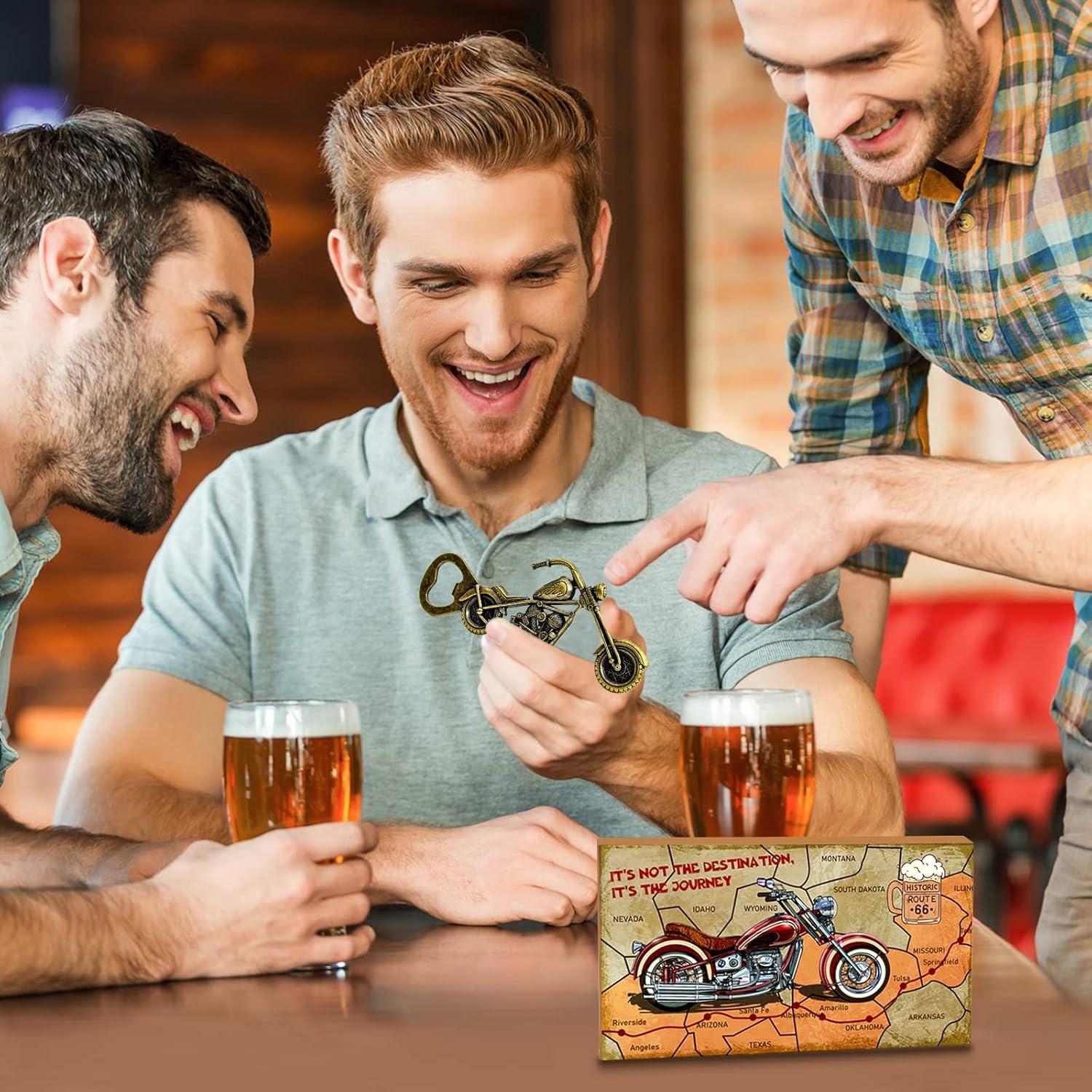 Motorrad Flaschenöffner Bier Geschenk Männer Vintage Retro