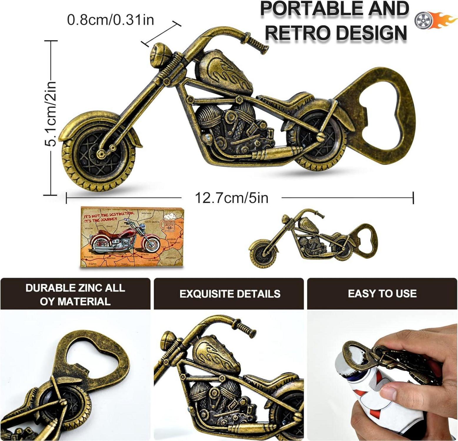 Motorrad Flaschenöffner Geschenk Männer Vintage Retro Bier Weinöffner