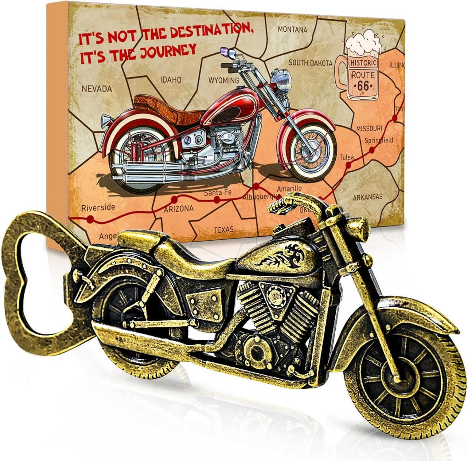 Motorrad Flaschenöffner Bier Geschenk Männer Retro Design