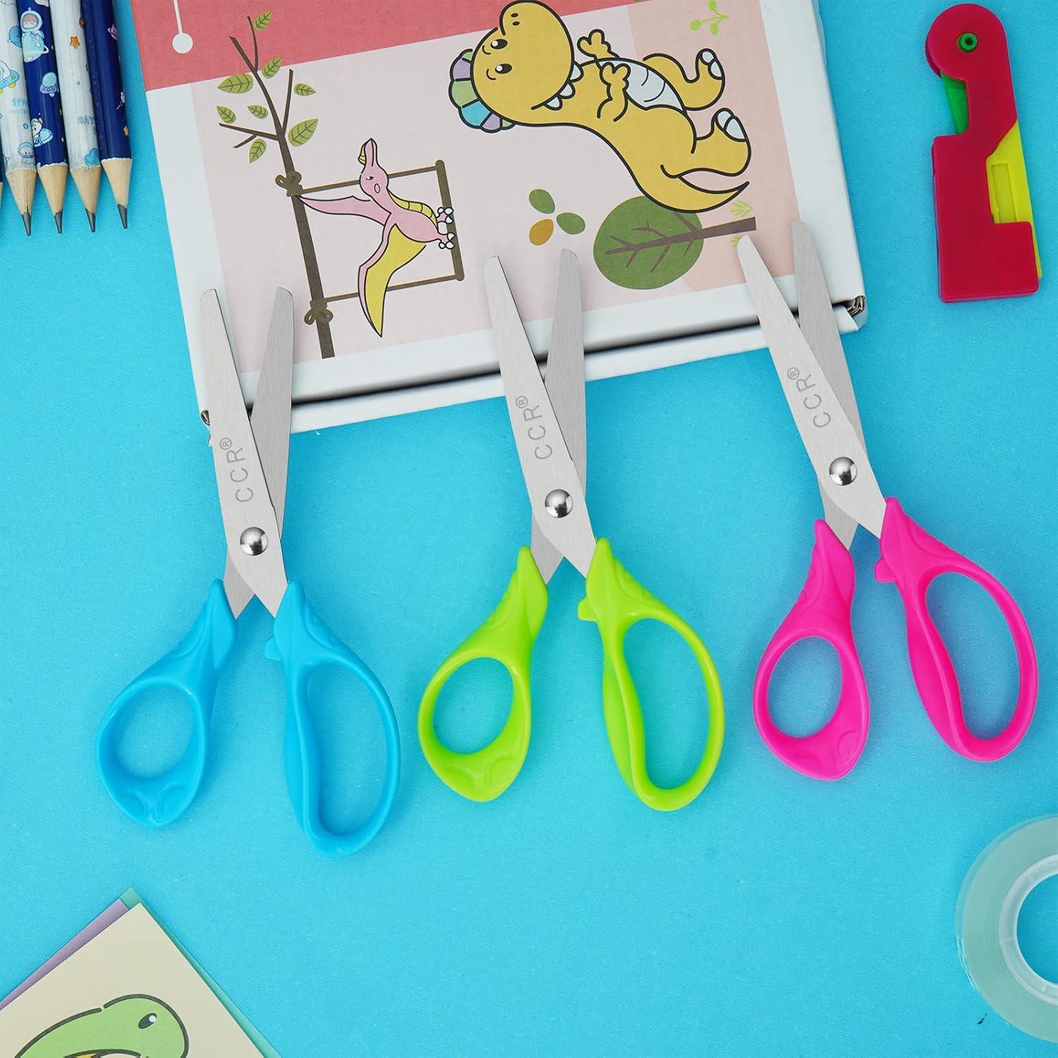 Kinderscheren-Set 13cm Komfortgriffe Sicherheitsscheren DIY Decoupage