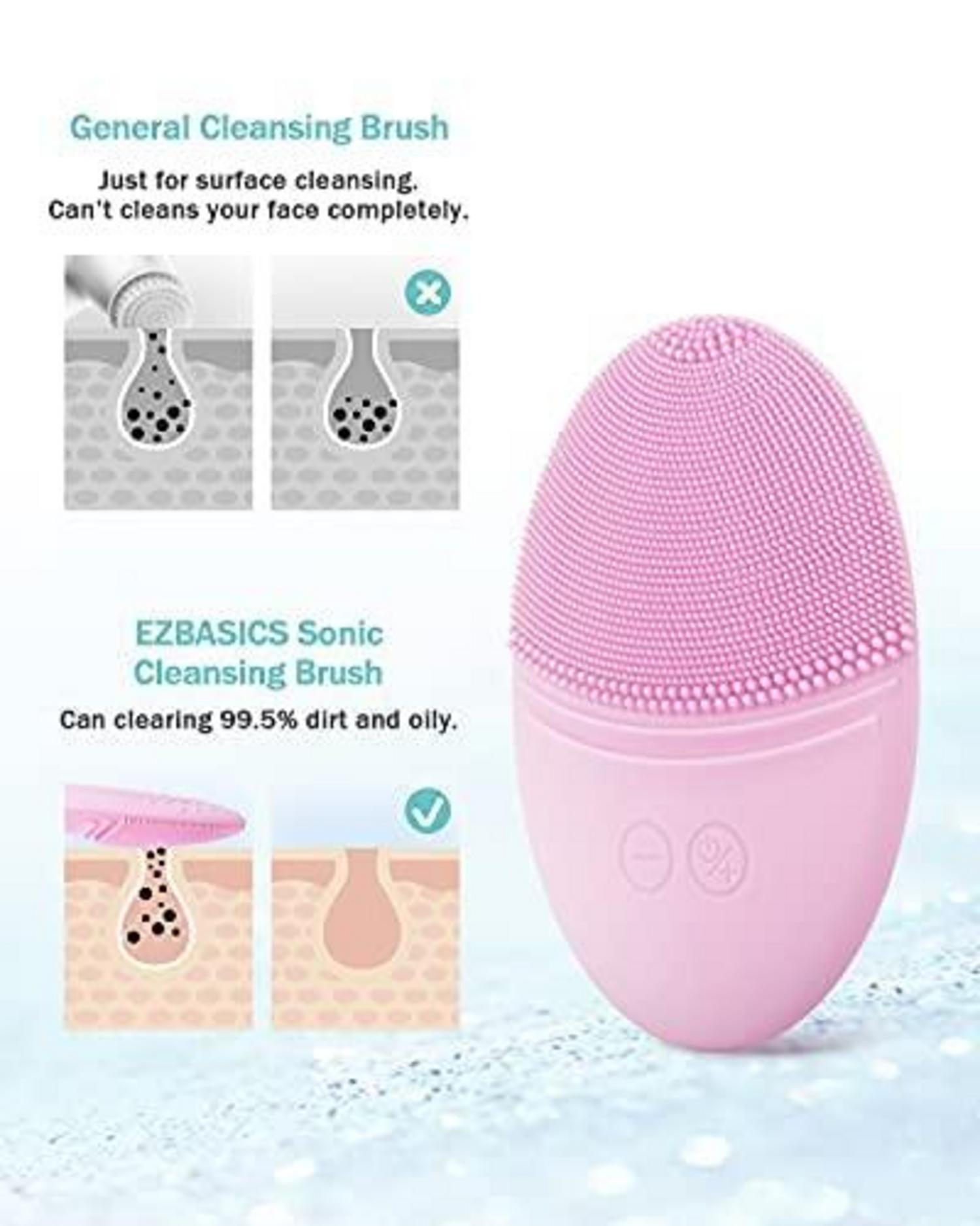 Gesichtsreinigungsbürste Ultraschall Wasserdicht Massage Peeling