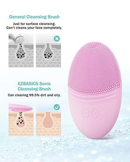 Gesichtsreinigungsbürste Ultraschall Wasserdicht Massage Peeling