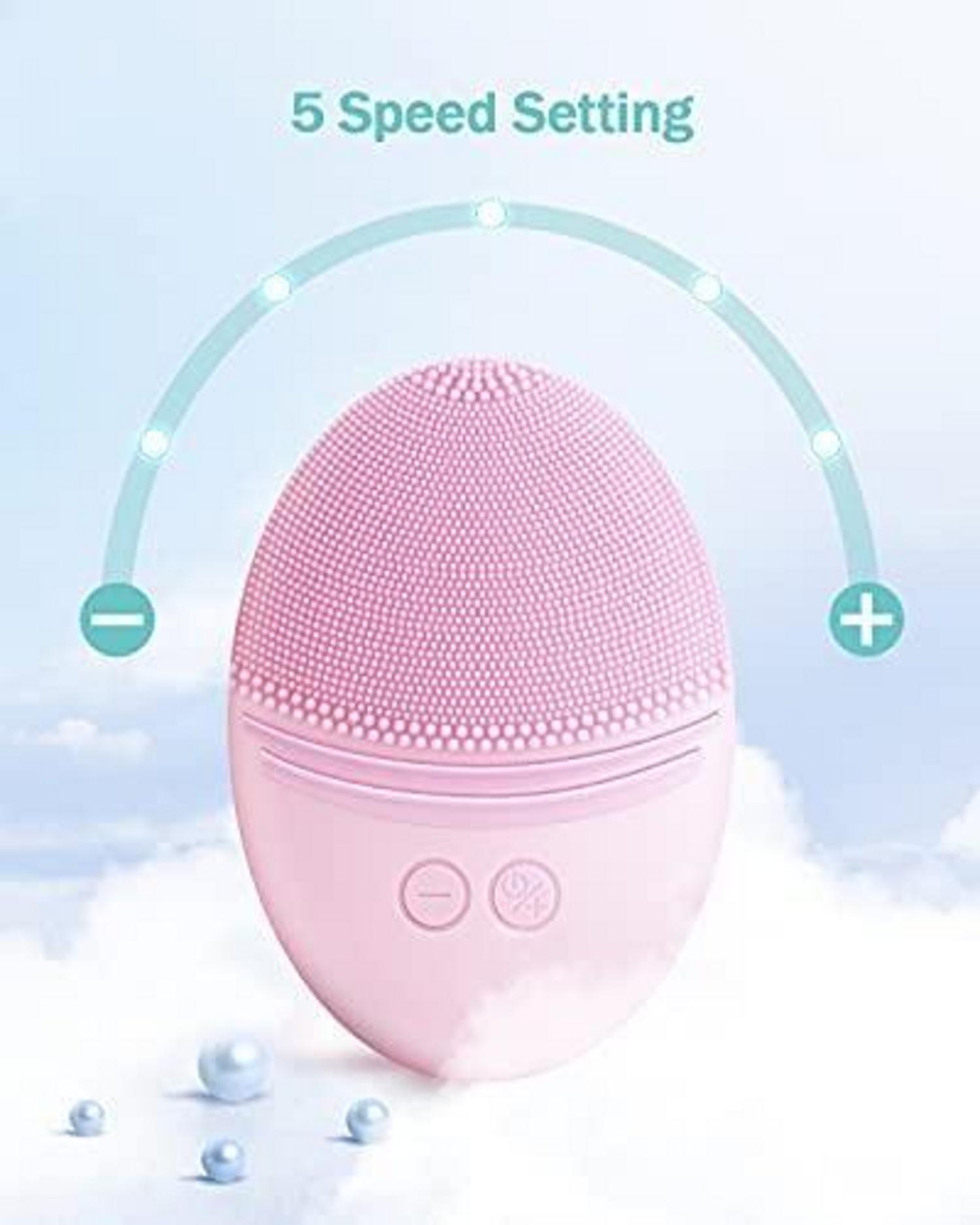 Gesichtsreinigungsbürste Ultraschall Wasserdicht Peeling Massage 5
