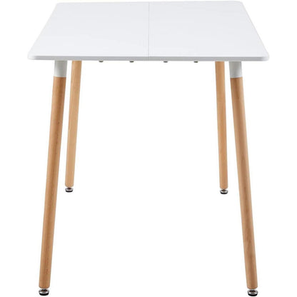Weißer Esstisch 100x70 cm – Skandinavisch & Robust