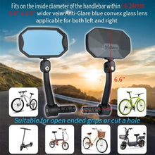 Fahrradspiegel Mountainbike blendfrei blaue Glaslinse
