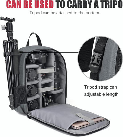 Kamerarucksack Wasserdicht Professionell für DSLR/SLR Sony Canon Nikon
