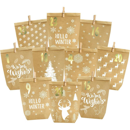 Adventskalender zum Befüllen 24 Weihnachtskalender