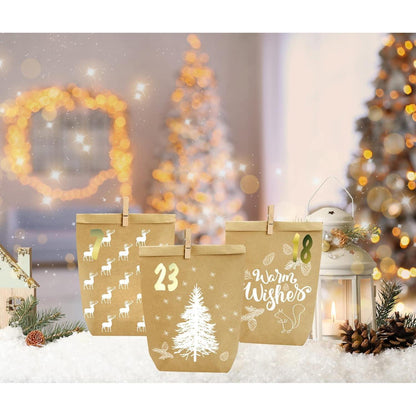 Adventskalender zum Befüllen 24 Weihnachtskalender