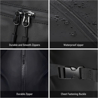Motorradrucksack Herren wasserdicht Helmrucksack Laptoptasche