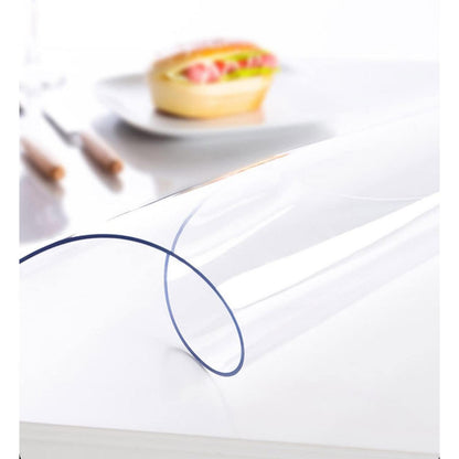 PVC Tischdecke Transparent 90x140cm / 140x90cm - 2mm Dicke