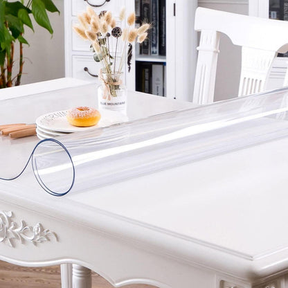 PVC Tischdecke Transparent 90x200cm - 2mm Dicke Schutzfolie