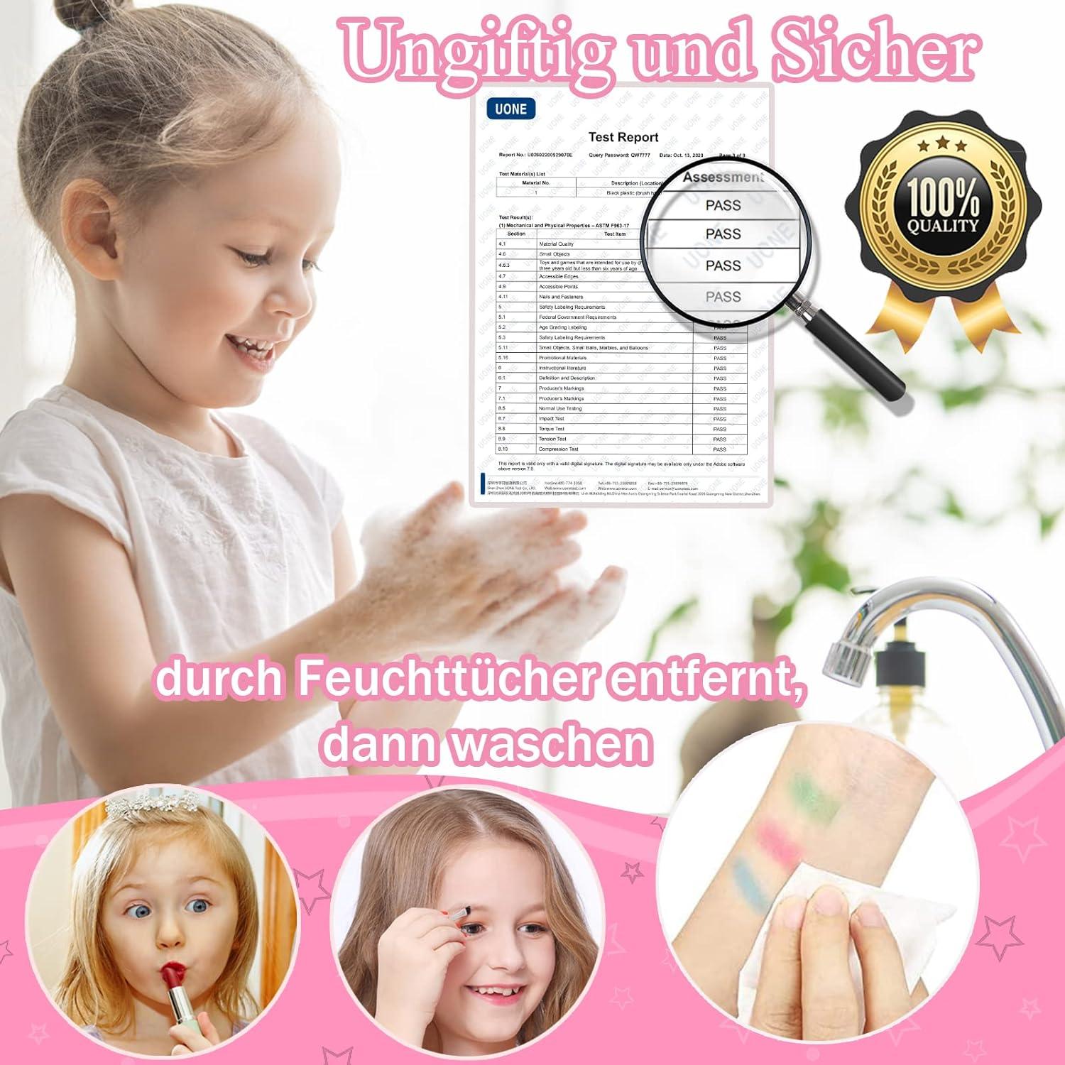 Kinderschminke Schminkkoffer Mädchen Schminkset