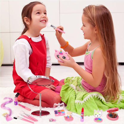 Kinderschminke Set Mädchen Schminkkoffer Spielzeug ab 3-12 Jahre