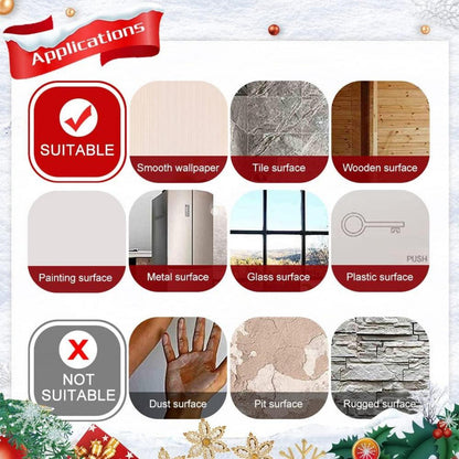 Fensterbilder Weihnachten Rentier Schneeflocken Weiß Statisch PVC 8 Blätter