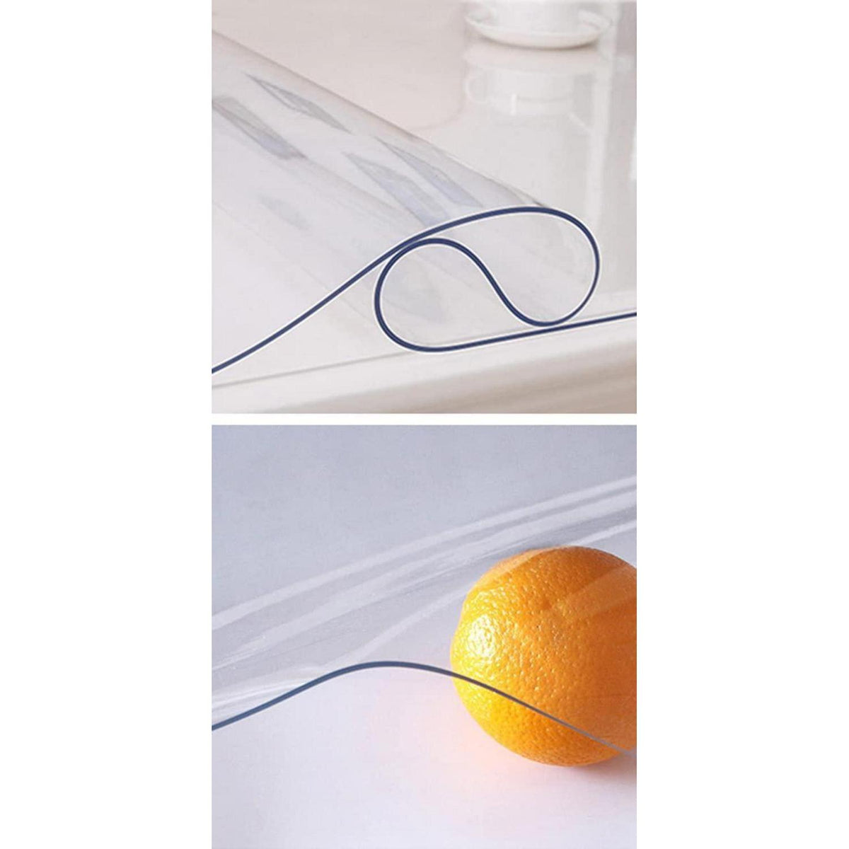 PVC Tischdecke Transparent 85x180cm - 2mm Dicke Schutzfolie