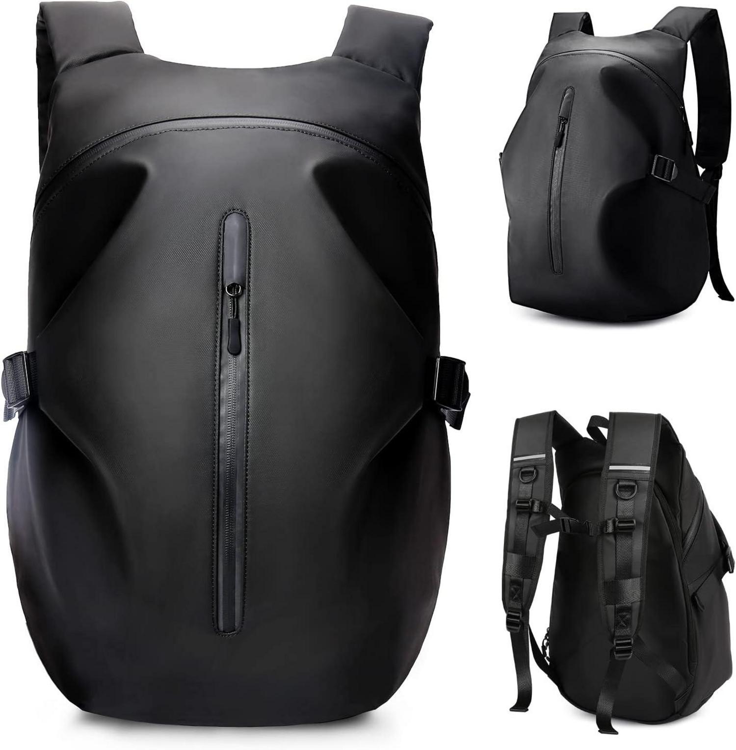 Motorradrucksack wasserdicht Helmrucksack Laptoptasche Schwarzes